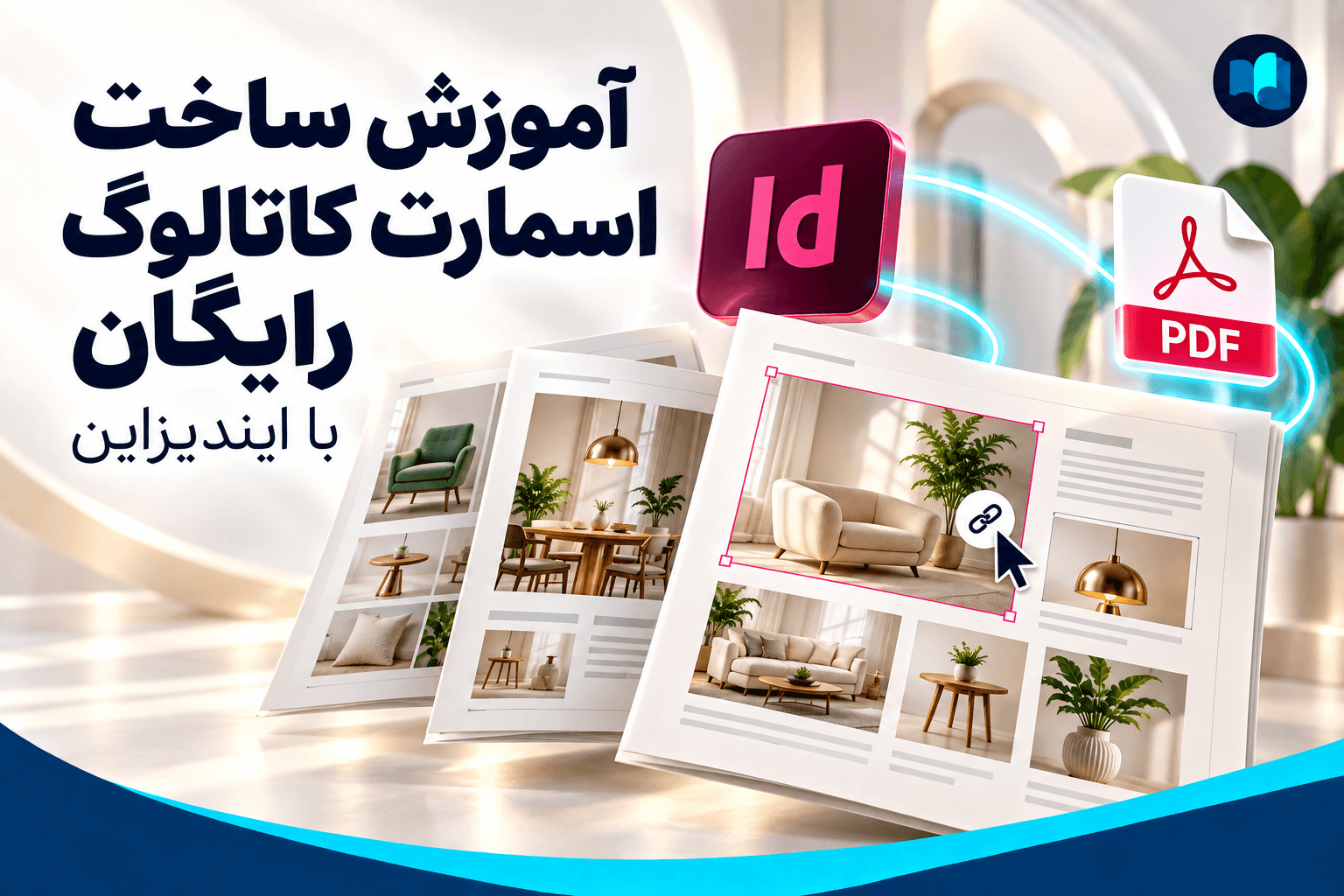آموزش ساخت اسمارت کاتالوگ رایگان در ایندیزاین با افزودن لینک و خروجی PDF تعاملی